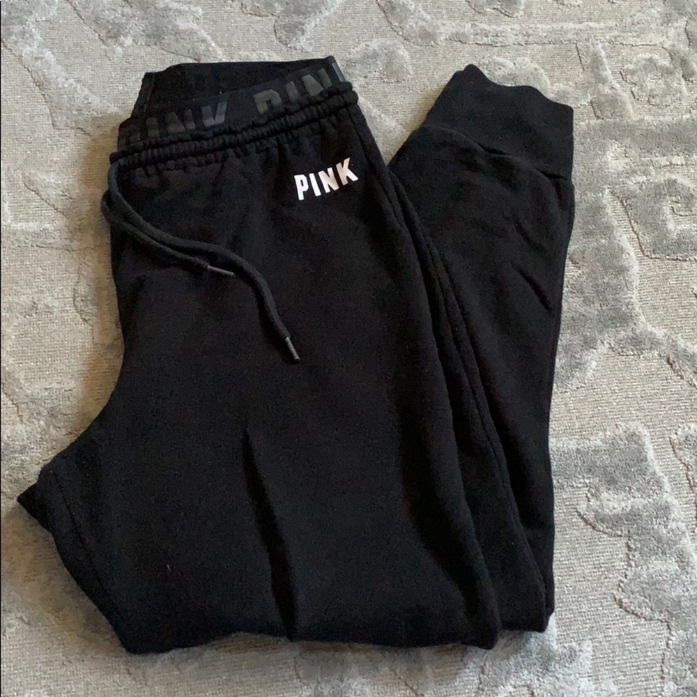 Love Pink black jogger sweats